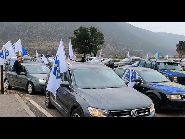 Mostar- Svečani defile automobila za 1.mart.