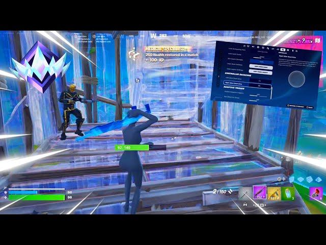 Fortnite RANKED UNREAL Gameplay! + NEW BEST CONTROLLER SETTINGS for Console Players