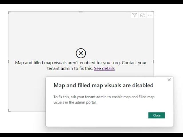 How to enable Map Visual settings in Admin Portal for Microsoft Power BI