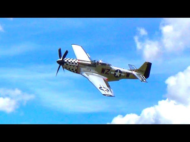 F4U & P-51 Fly Low Passes and depart Stearman & Friends 2024