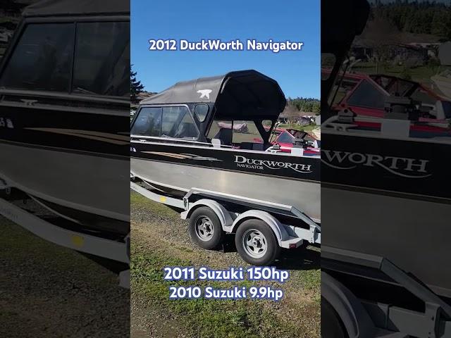 2012 DuckWorth Navigator, 2011 Suzuki 150hp, 2010 Suzuki 9.9hp. @OutboardMadness #outboardmadness