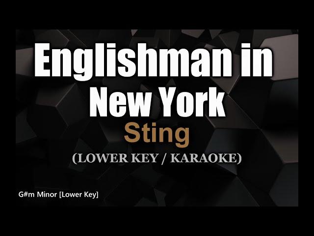 Englishman in New York [LOWER KEY] - Sting (Karaoke Version)