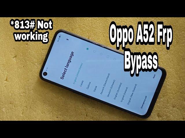 Oppo A52 Frp Bypass | All Oppo frp | Google Account bypass without Pc 2022