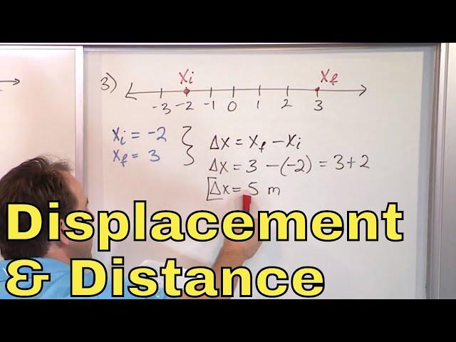 10 - Learn Distance and Displacement in Physics (Displacement Formula Vs. Distance Formula)