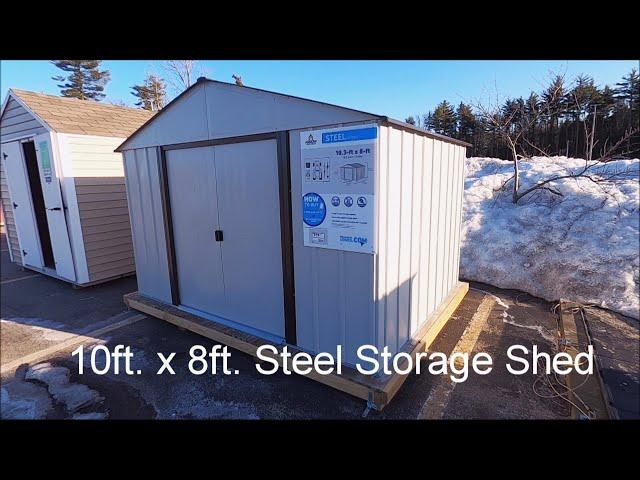 Lowes Arrow 10ft. x 8ft. High Point Galvanized Steel Storage Shed