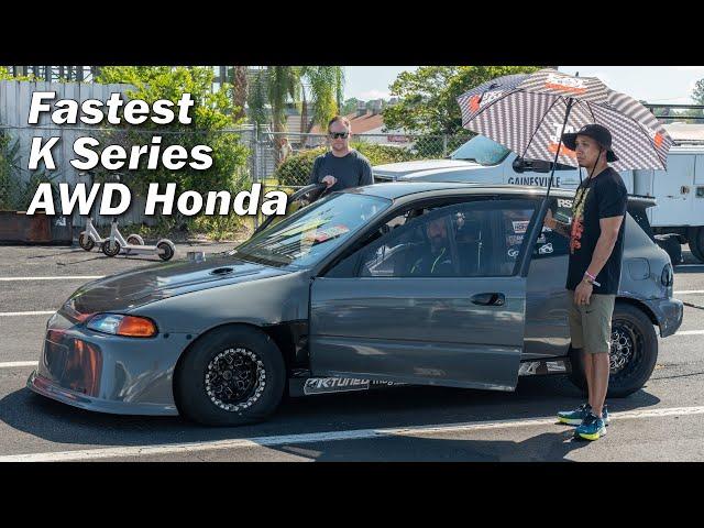 Fastest K Series AWD Honda Civic in the world! GP1 Racing Civic is the 2nd fastest Honda AWD