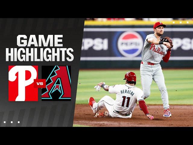 Phillies vs. D-backs Game Highlights (8/10/24) | MLB Highlights