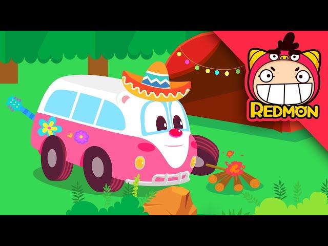 Save the Camping Car | Rescue Car Buddies | Cartoon | REDMON