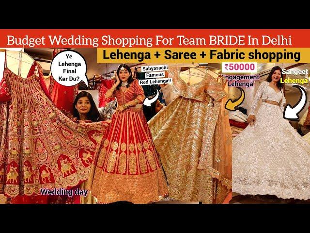 Bridal Lehenga Shopping In Delhi & Found Budget FABRIC & Saree Blouse Shop In Lajpat Nagar Market