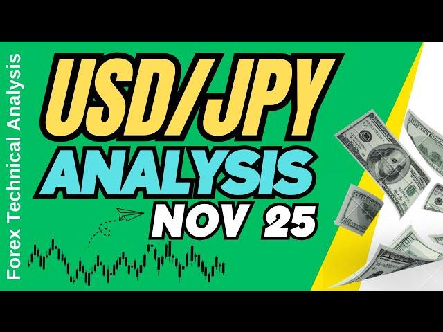 USD JPY Technical Analysis for November 25, 2024