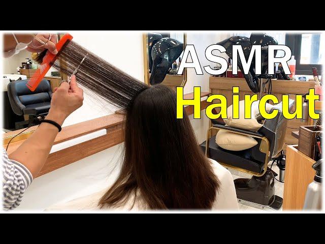 [Hair cut asmr] hair. asmr. Relaxing ASMR. ASMR hair play.