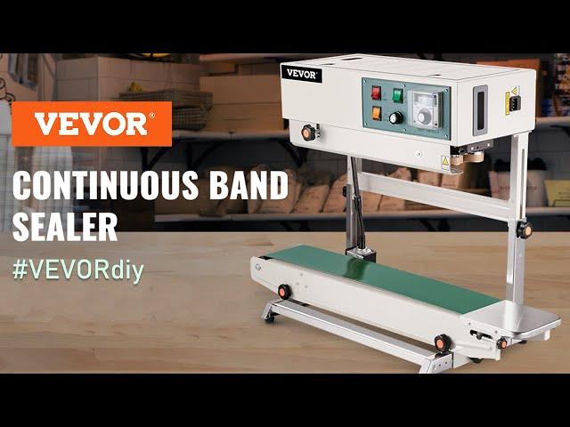 VEVOR Continuous Band Sealer FR-900 - Powerful Sealing & High Speed & Automatic Control