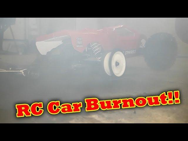 RC Car Burnout Success - Traxxas Rustler VXL Brushless