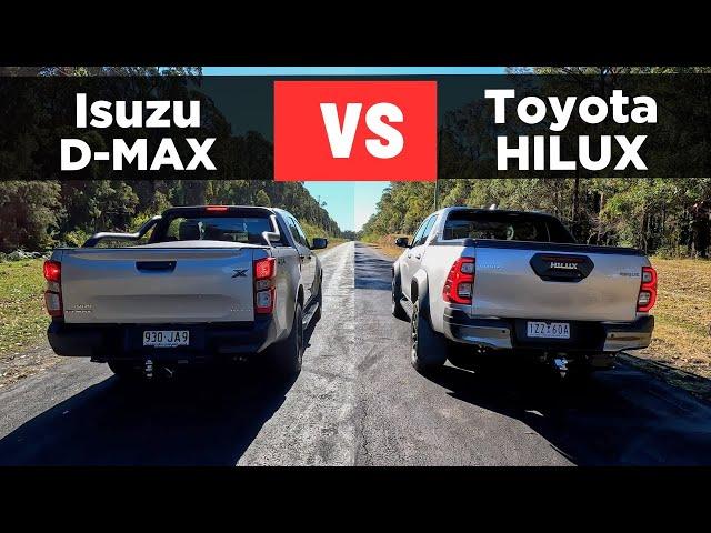 Drag Race: 2024 Isuzu D-Max vs Toyota HiLux – 0-100, 1/4 mile