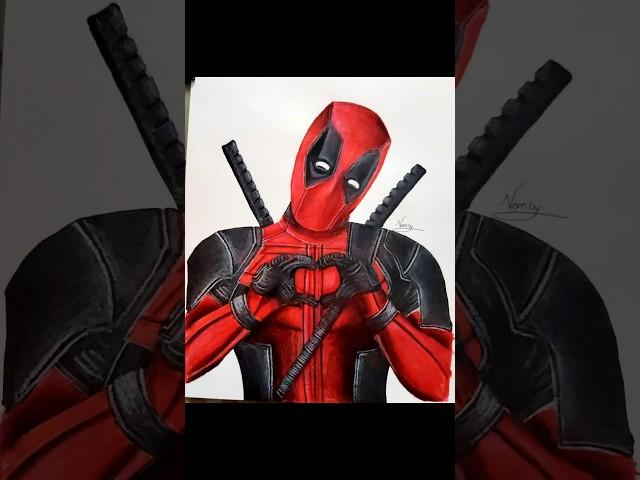 Deadpool ️ drawing #drawing #art #artist #artwork # #deadpool #deadpool3 #colour #colors #coloring