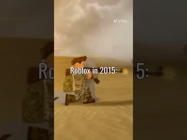Roblox now vs then️ #roblox
