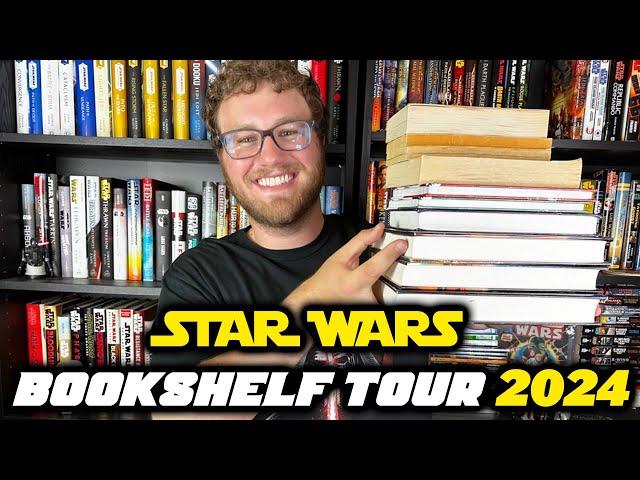 Star Wars Bookshelf Tour 2024 | Full Star Wars Book and Comic Book Collection