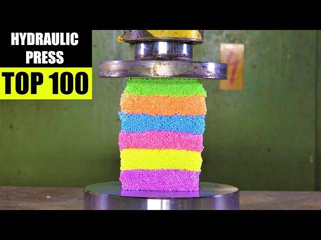 Top 100 Best Hydraulic Press Moments | Satisfying Crushing Compilation