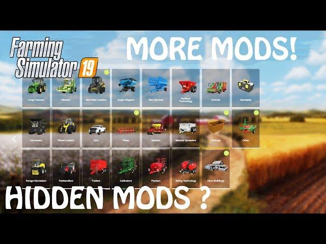 HIDDEN MODS in YOUR MODHUB at Farming Simulator 2019 | HOW TO GET MORE MODS DUDES | PS4 | Xbox One