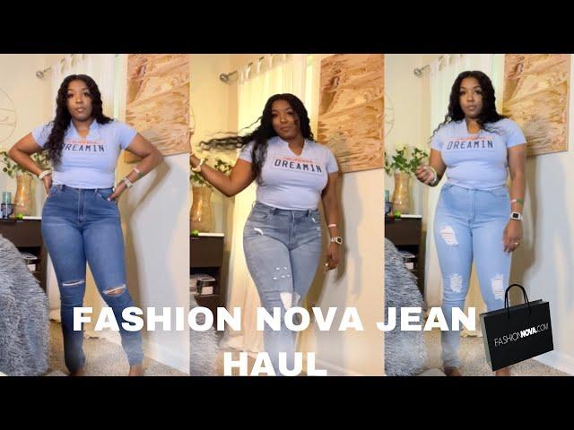 ARE FASHION NOVA JEANS WORTH IT!? | DENIM JEAN HAUL ( SIZE 13)