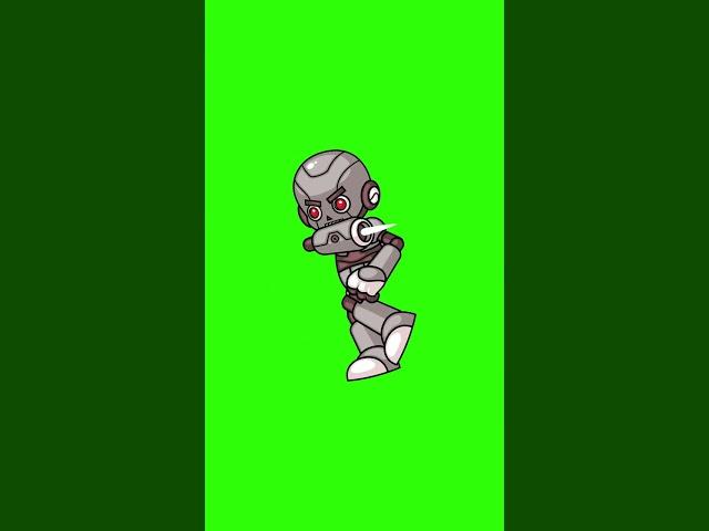  Insane Robot Attack Animation – Green Screen!  #greenscreen #animation