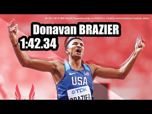 Donavon Brazier 800m IAAF World Championships in Doha (2019)