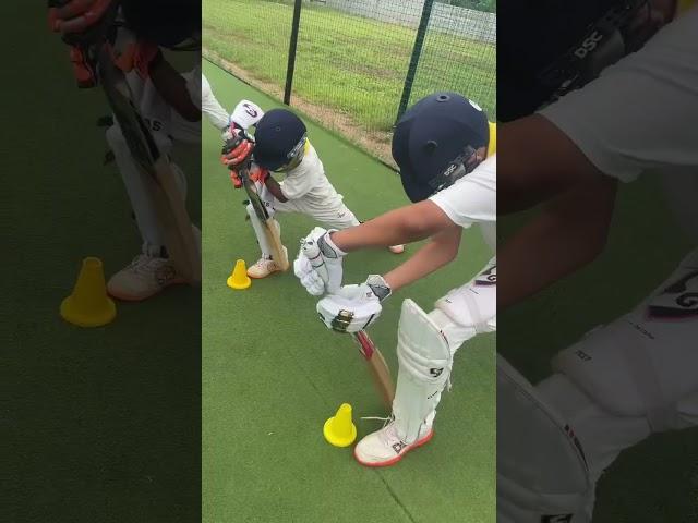 How to front foot defence #cricket #cricketcoaching #cricketlover #shorts #shortcricket #viralvideo