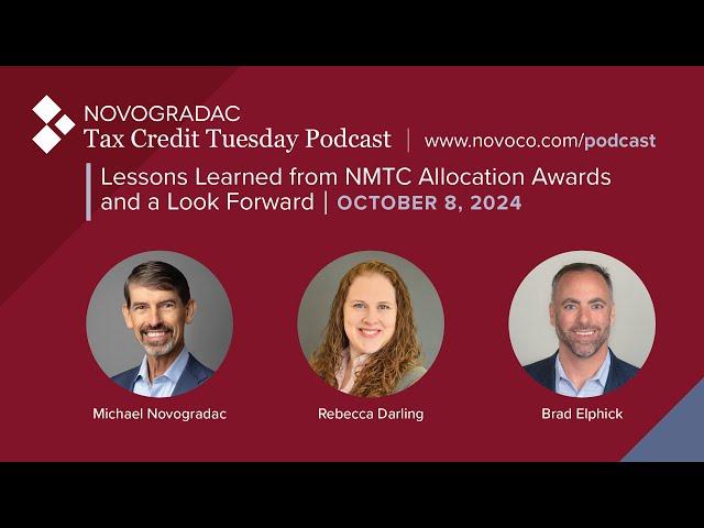 Oct  8, 2024  Lessons Learned from NMTC Allocation Awards and a Look Forward