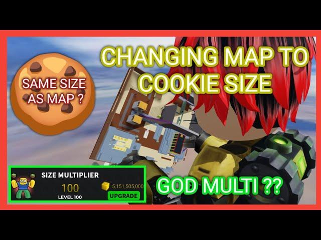 SIZE MULTIPLIER 100 ?? HOW MANY MAP CAN I EAT BEFORE GETTING MAX ON EAT THE WORLD ROBLOX