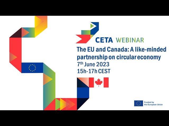 Webinar: EU-Canada partnership in the circular economy (June 2023)