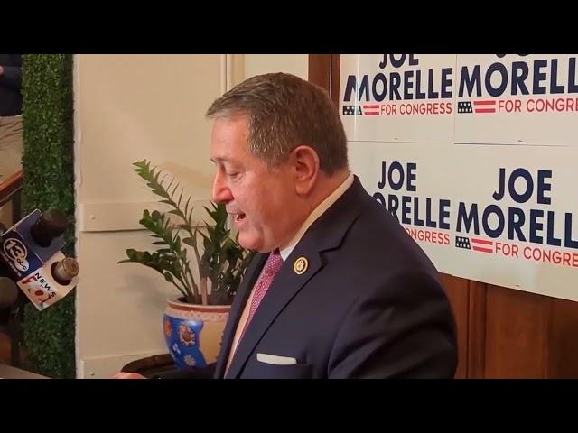 Rep. Joe Morelle speaks after winning re-election