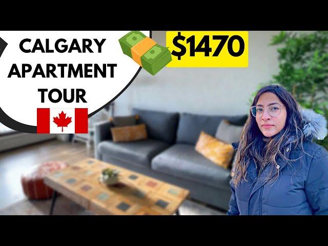 Part 1 | CALGARY APARTMENT TOUR 2022-2023 | What $1470 gets you in Downtown Calgary? | Hindi Vlog