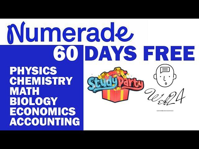 Solve homework with camera? | 60 days Free Numerade | Web24