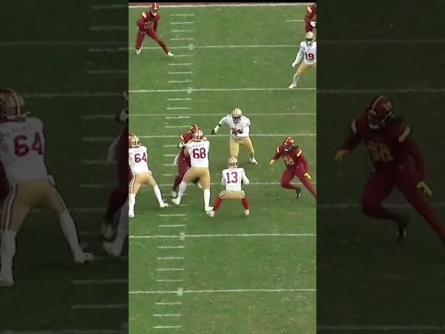 Brock Purdy ESCAPES PRESSURE AND HITS Brandon Aiyuk for a 49ers touchdown