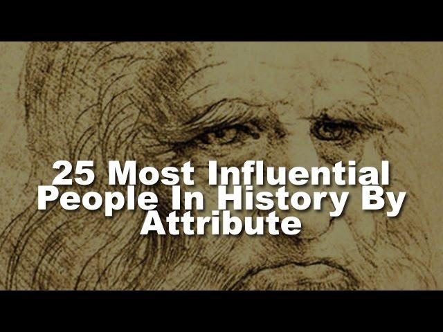 25 Most Influential People in History By Attribute