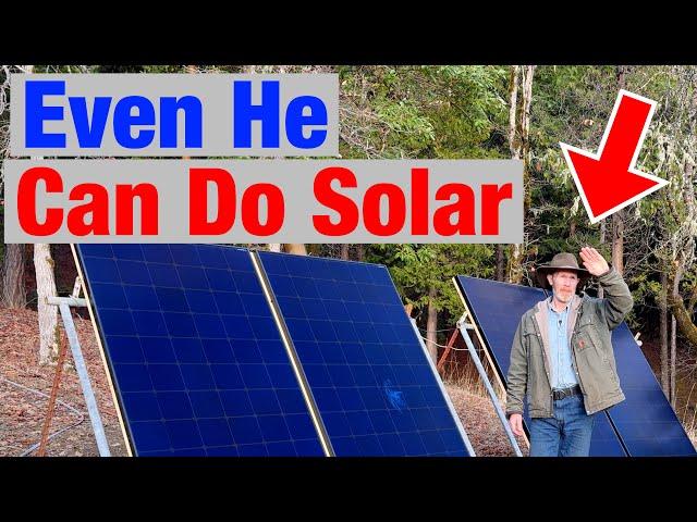 DIY Solar So Simple Even a Logger Can Do It