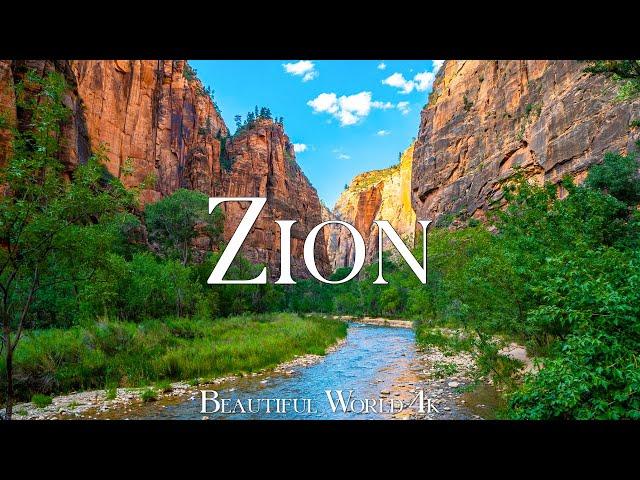 Zion National Park 4K Ultra HD • Stunning Footage, Scenic Relaxation Film with Calming Music