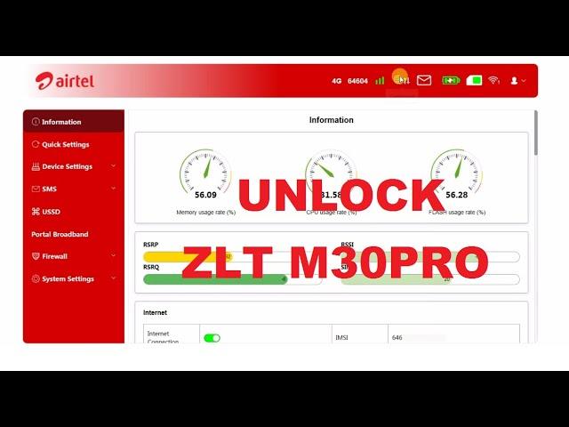 UNLOCK - ZLT M30 PRO Airtel