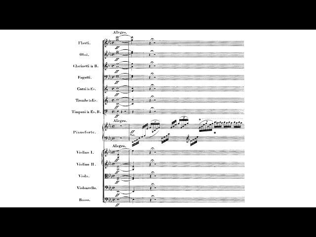 Beethoven - Piano Concerto No. 5 in E-flat Major, op. 73 (Brendel, Rattle) - full score