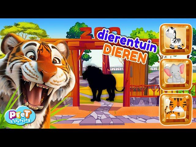 Dierentuin Dierengeluiden met Pretlettertjes • Wie Zit Daar Verstopt? • deel 2