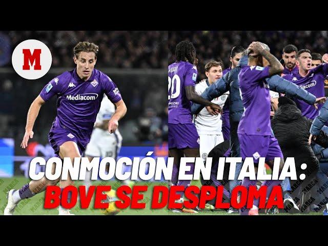 Conmoción en Italia: Bove, de la Fiorentina, se desploma en el partido contra el Inter