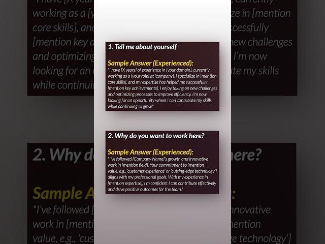 Frequently asked interview Q&A | Important interview questions