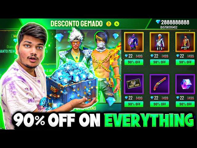 I Got 90% Off On Everything Rare Bundles Elite Pass Magic Cube|| Richest Account -Garena Free Fire