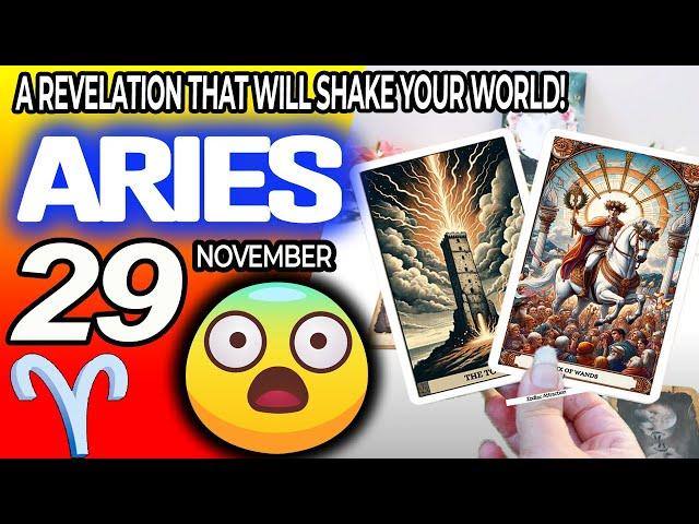 Aries ️ A REVELATION THAT WILL SHAKE YOUR WORLD!️ horoscope for today NOVEMBER 29 2024 ️ #aries