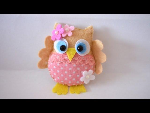 How To Make a Pretty Felt and Fabric Owl - DIY Crafts Tutorial - Guidecentral