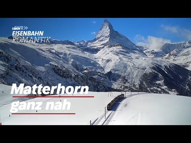 Winter in Zermatt Cogwheel Railway towards Matterhorn Ice