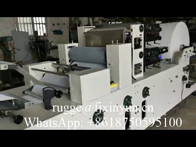 Double decks automatic napkin tissue paper making machine