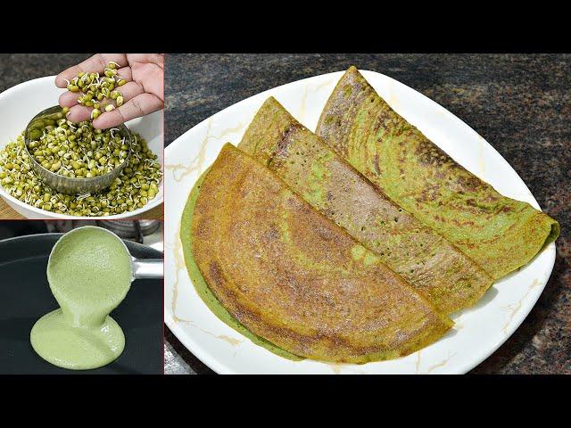 आख्या मुगाचा डोसा खुपच पौष्टिक आणि झटपट | Moogacha Dosa | Maharashtrian Recipes