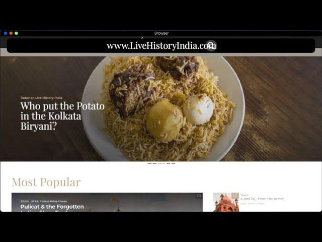 Experience an ALL-NEW Live History India