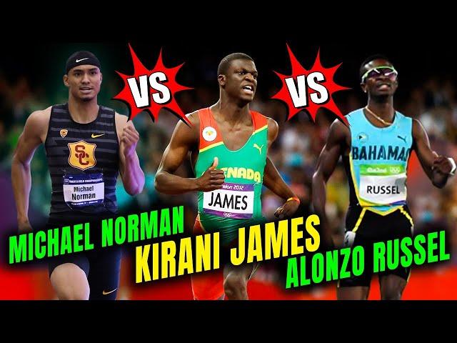 Sprint Titans Collide: Kirani James vs Alonzo Russell vs Michael Norman in 400m Showdown.